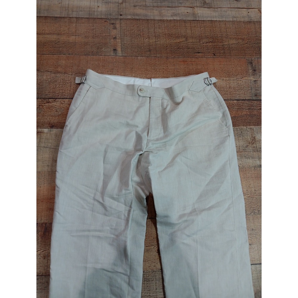 Suit Supply Brescia Sa Beige  Size 50 Trouser‎ Pants Tessuti Sondrio Cotton 2265